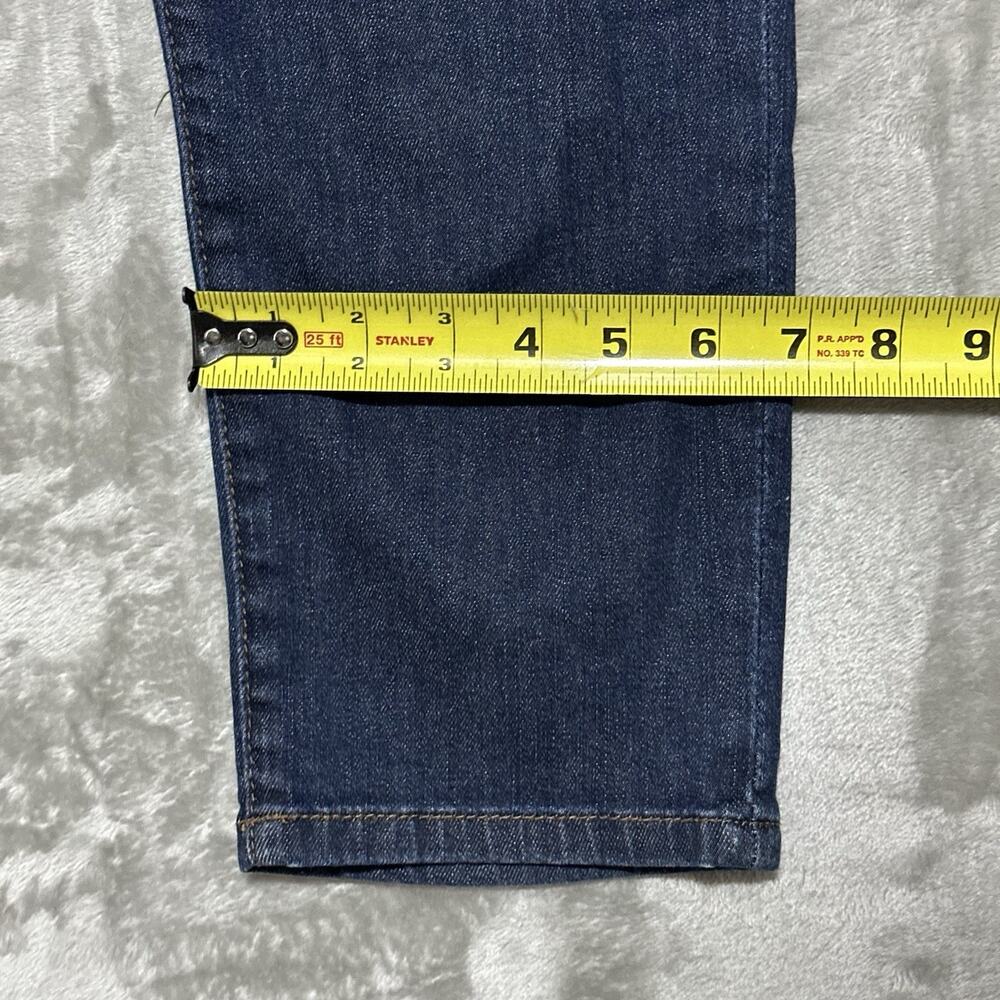 Lauren Jeans Co Womens Petite Jeans 12P Blue Dark Wash Modern Straight Cropped - Picture 2 of 10
